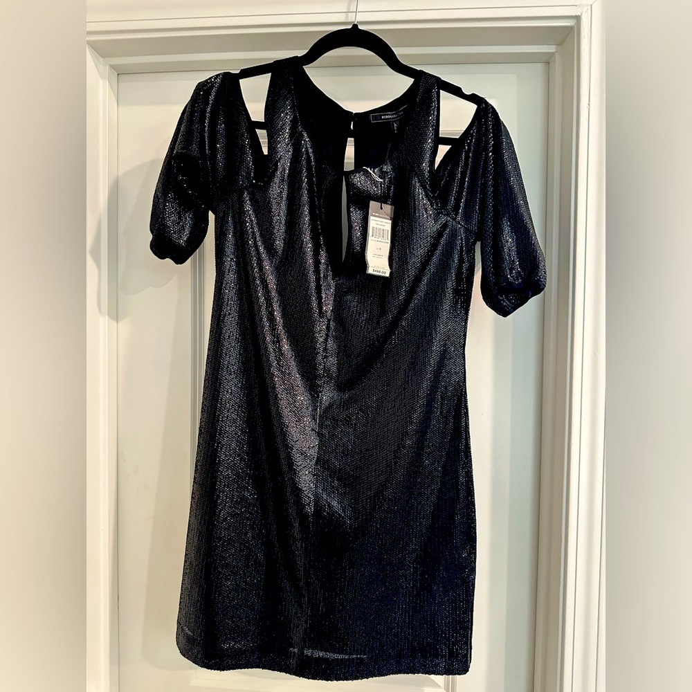 Brand new Black BCBG sequins dress size small